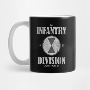 7th Infantry Division (distressed) Mug